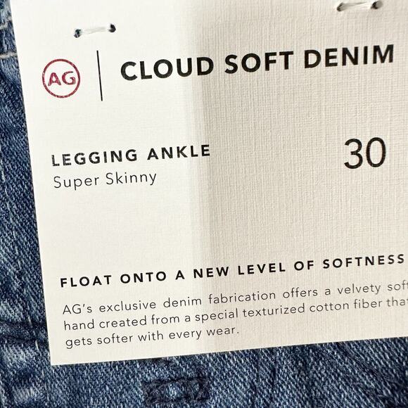 AG Adriano Goldschmied Legging Ankle Super
skinny Jeans Size 30 - Picture 4 of 13